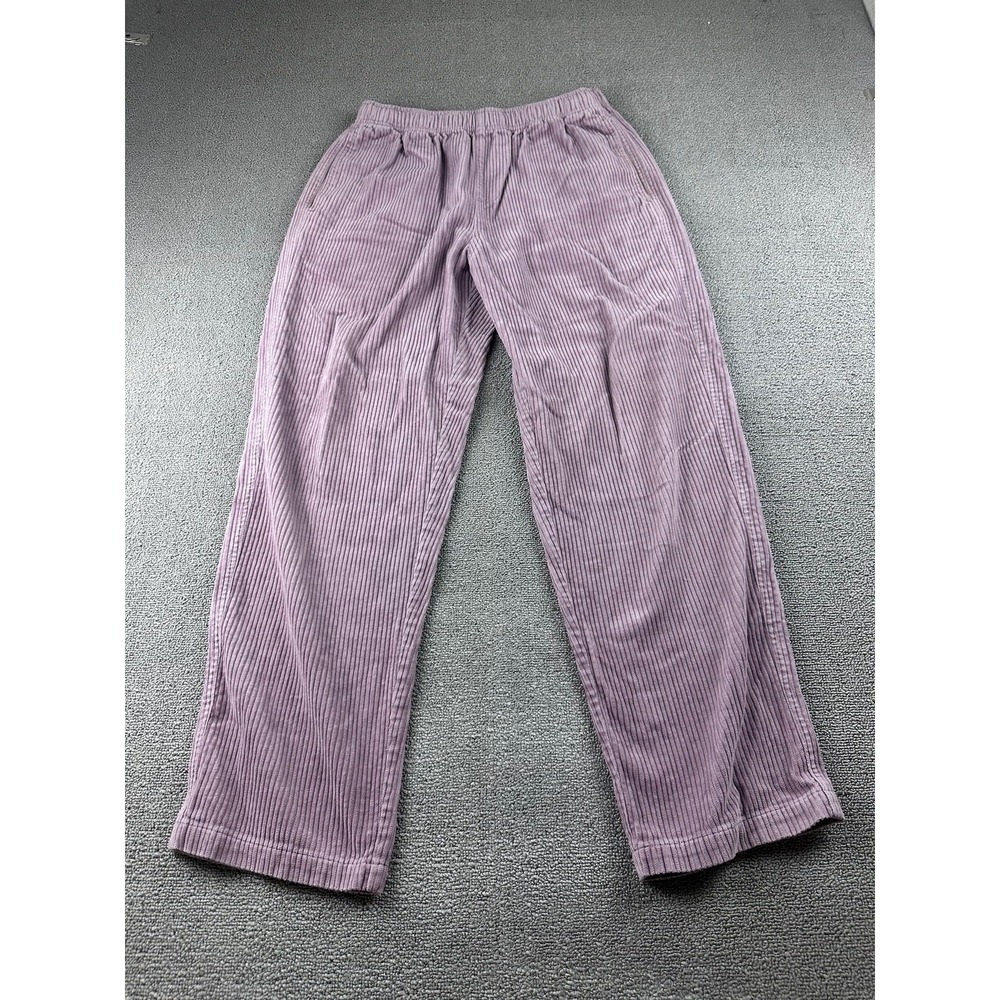 Obey Easy Cord Pants Men S Purple Relaxed Corduroy Elastic Waist Skater Urban